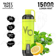 VAPES BARS GHOST SHISHA 15000 PUFFS 5MG - LEMON MINT